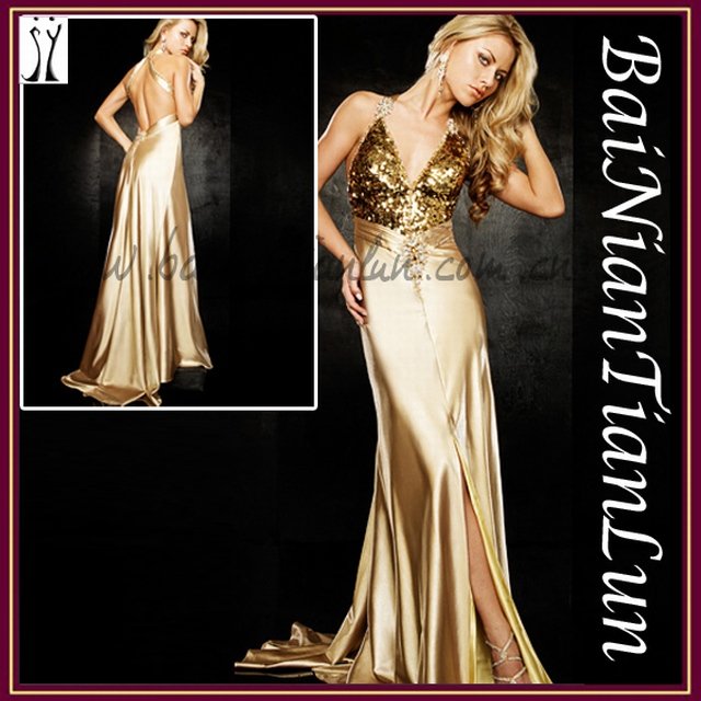 gold prom dresses 2011	